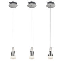 LED HÄNGELEUCHTE FRISO Acryl Weiß 3er Set - Weiß, Metall (12/12/100cm) - Globo Lighting