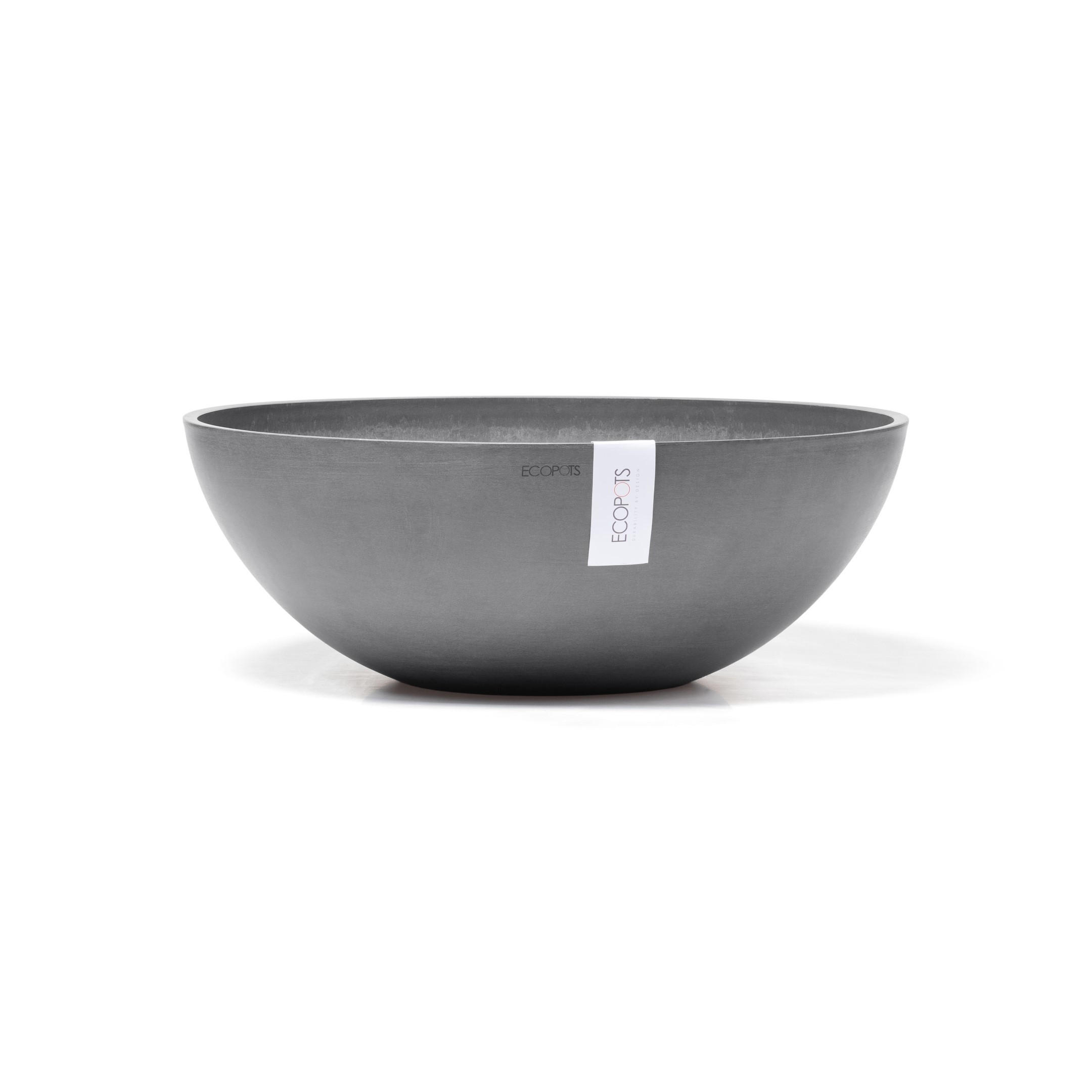 Ecopots Blumentopf Grau 18.5 cm