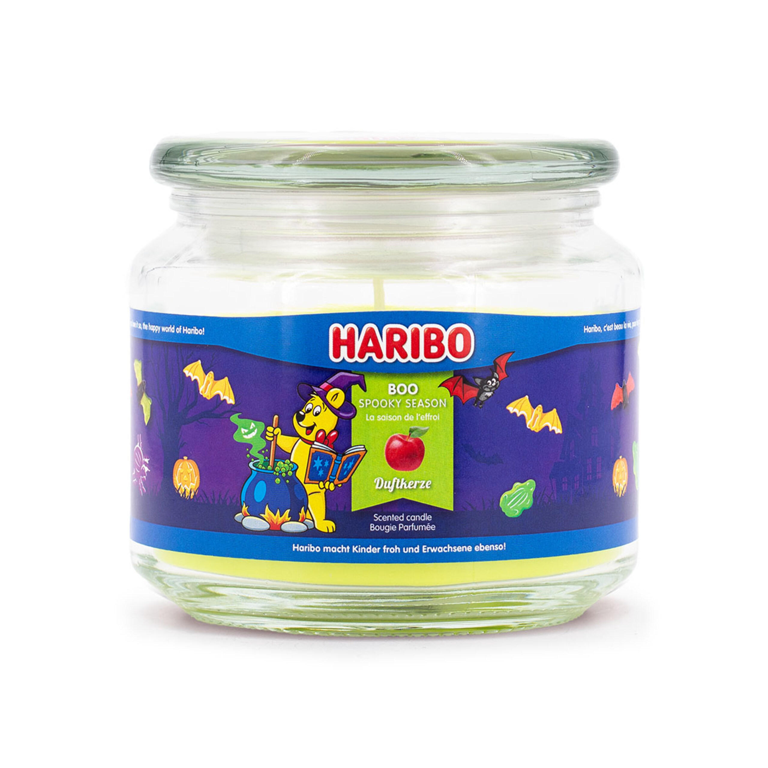HARIBO™ Duftkerze - Grün, Glas/Naturmaterialen (9.5cm)