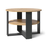 COUCHTISCH Romeo, Anthrazit/Artisan-Eiche, 68 x 68 cm - Anthrazit/Eiche Artisan, Holzwerkstoff (68/68/47cm) - Vicco