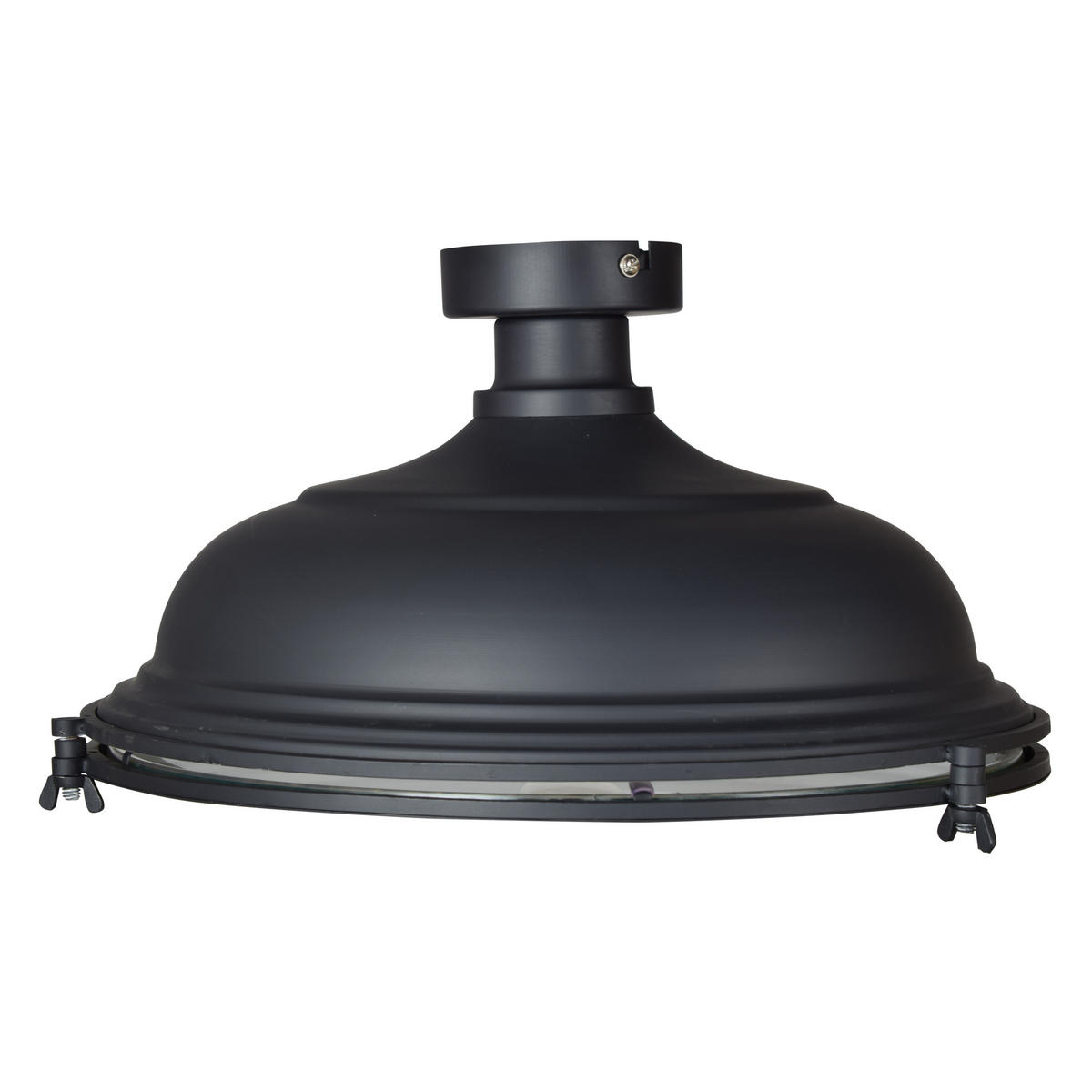 DECKENLEUCHTE Bronx Schwarz - Schwarz, Metall (42/42/22cm) - Urban Interiors