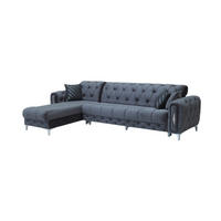ECKSCHLAFSOFA Patna Anthrazit Relax - Langer Schenkel Rechts - Anthrazit, Holzwerkstoff/Kunststoff (180/310cm)