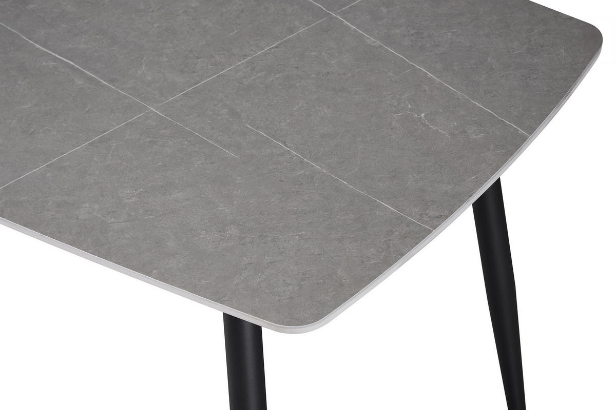 ESSTISCH MILANO - Schieferfarben/Anthrazit, Keramik (80/140/75cm) - SAM