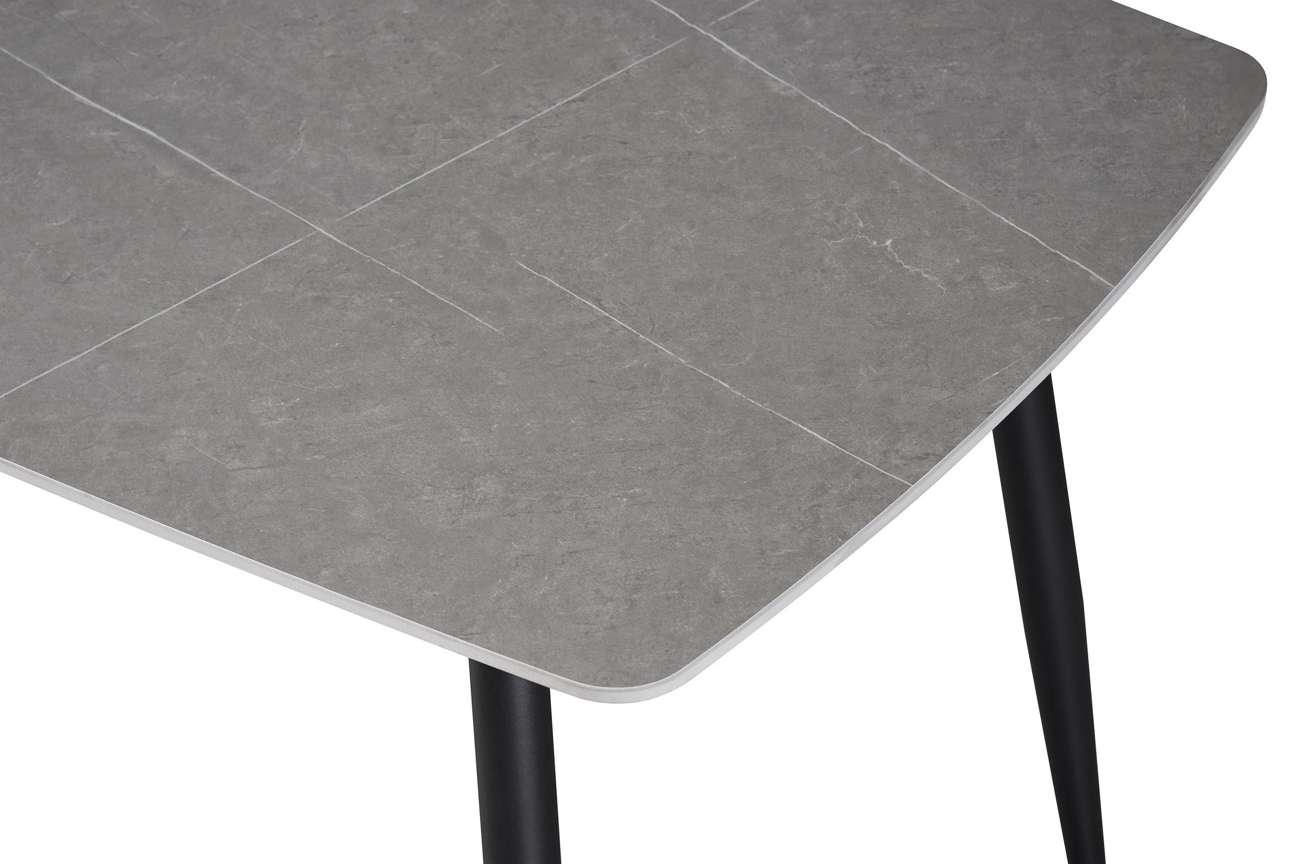 Thumbnail - SAM Esstisch, Anthrazit, Alu, Graphit, Grau, Graubraun, Schiefer, Titan, Keramik, Quadratisch, 140x75x80 cm, Esszimmer, ...