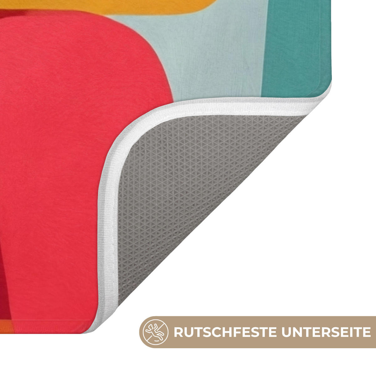 WC PŘEDLOŽKA Tvary - barevné - abstraktní - letadla 50x80 cm - různobarevná, textil/plast (50/1cm) - OnlyWow