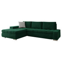 ECKSOFA Orkan Premium - Smaragdgrün/Beige, Holz/Textil (302/213cm) - MIRJAN24