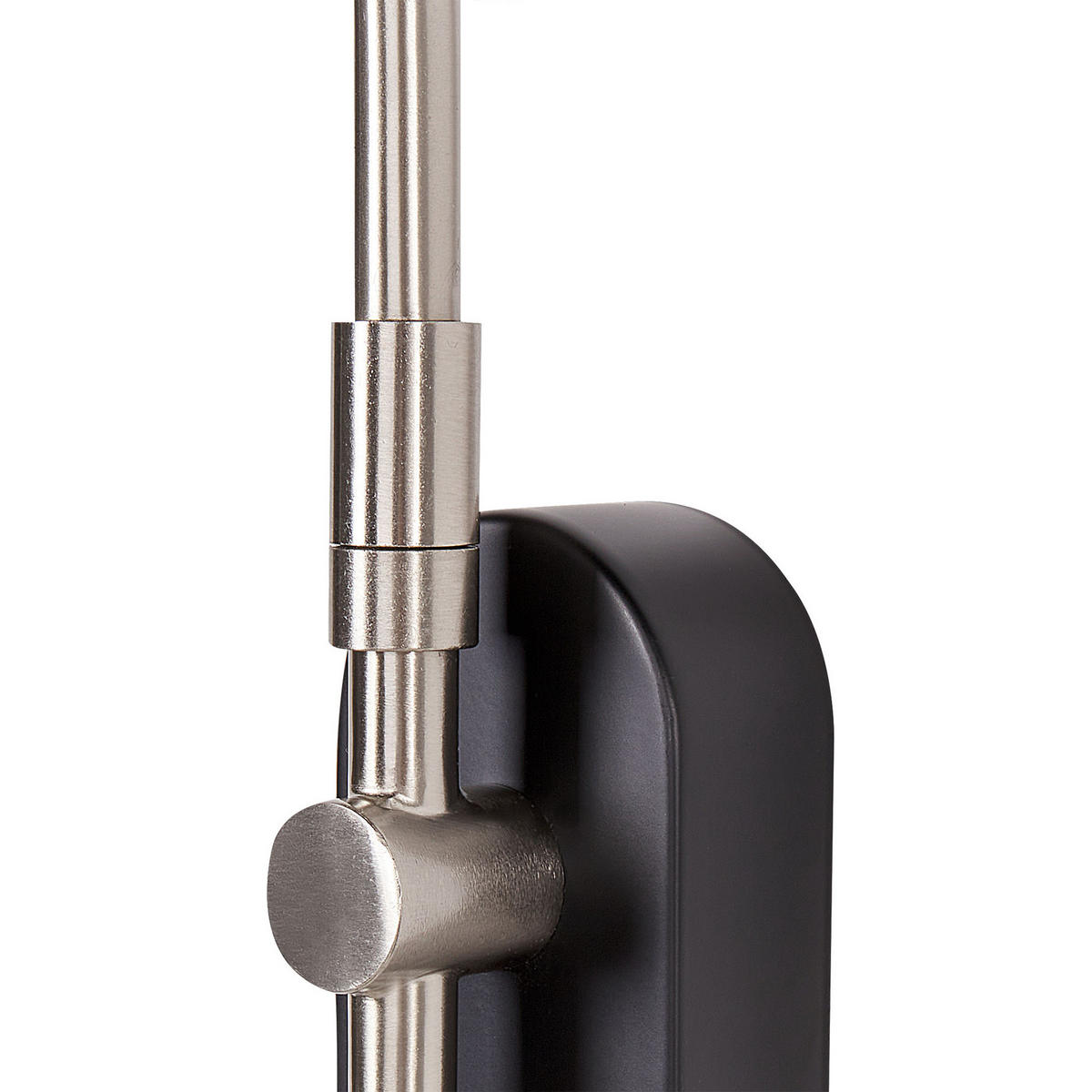 WANDLAMPE Schwarz/Silber Sissa - Silberfarben/Schwarz, Metall (20/44/35cm) - Beliani