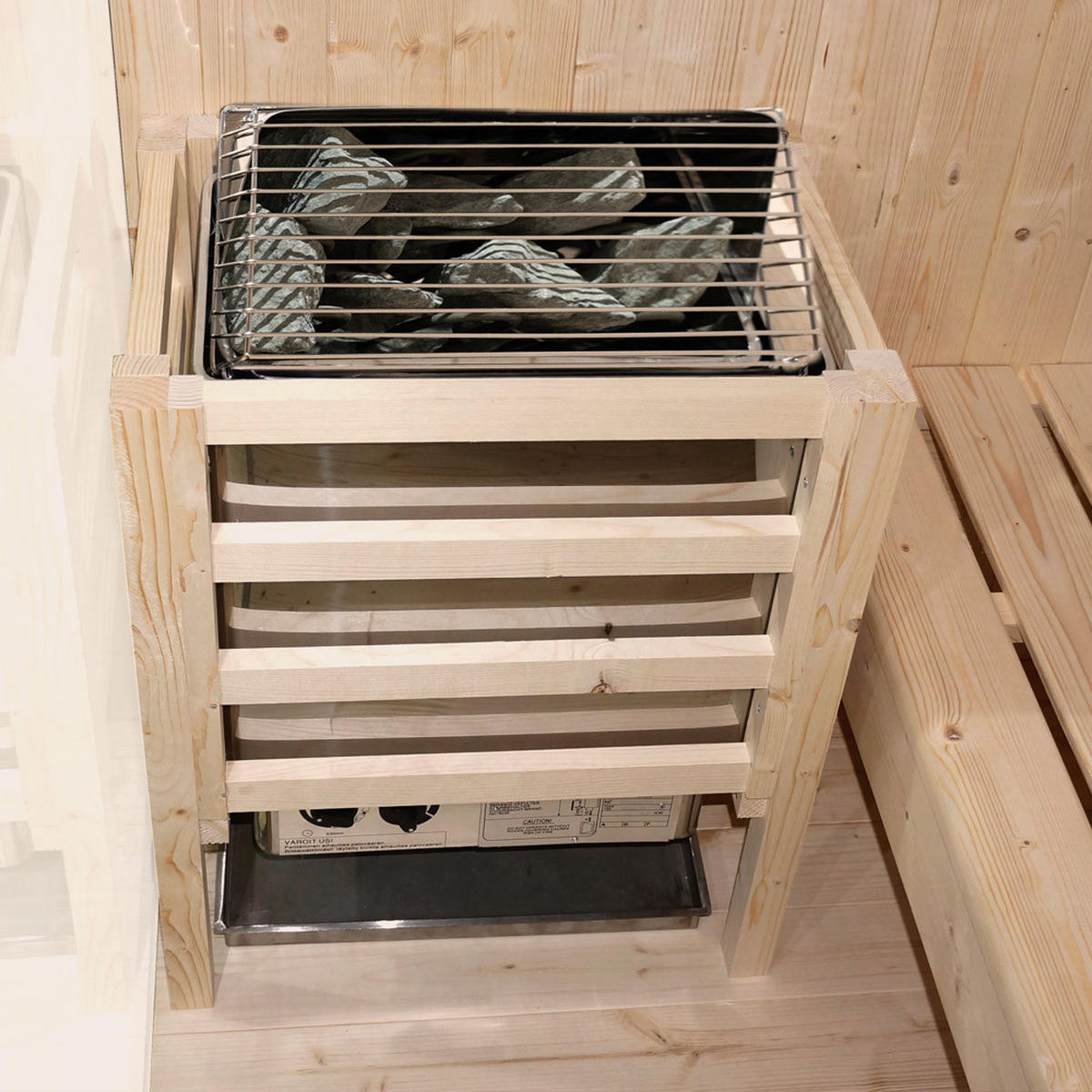 SAUNA SHADOW XL - XL - Naturfarben, Holz (200/190/150cm) - Home Deluxe