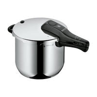 SCHNELLKOCHTOPF Perfect Edelstahl 6,5 L Cromargan Induktion 22 cm - Schwarz/Nickelfarben, Kunststoff/Metall (6.5L) - WMF