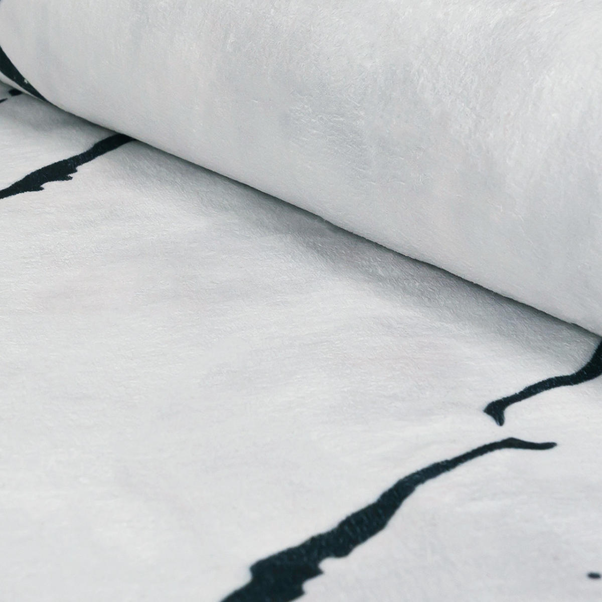 TEPPICH Arona Finet Mazovia Unregelmäßige Form 120x160cm Weiß Schwarz und Weiß Abstrakt Kurzflor - Multicolor, Textil (120/160cm) - Mazovia