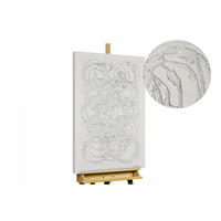 ACRYLBILD HANDGEMALT 60/90 cm - Weiß/Grau, Holz/Textil (1.4/90cm) - KUNSTLOFT