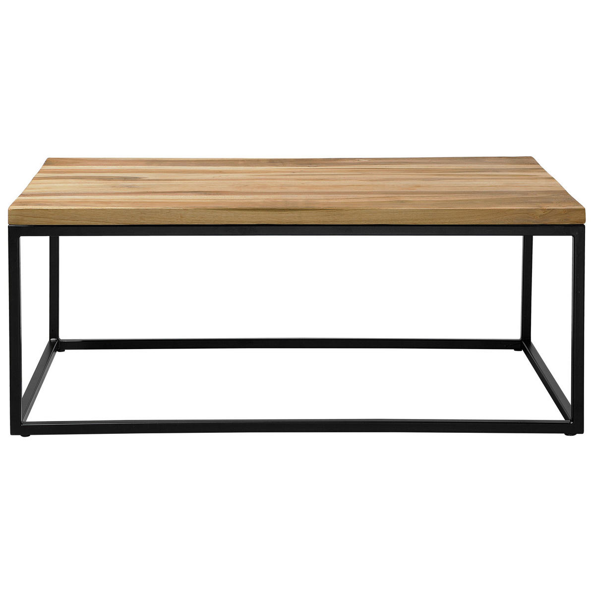 COUCHTISCH Teakholz hellbraun rechteckig 60/100 cm Provo - Hellbraun, Holz (60/100/40cm) - Beliani