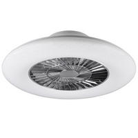 LED DECKENLEUCHTE Ventilator Weiß - Weiß, Metall (75/75/21cm)