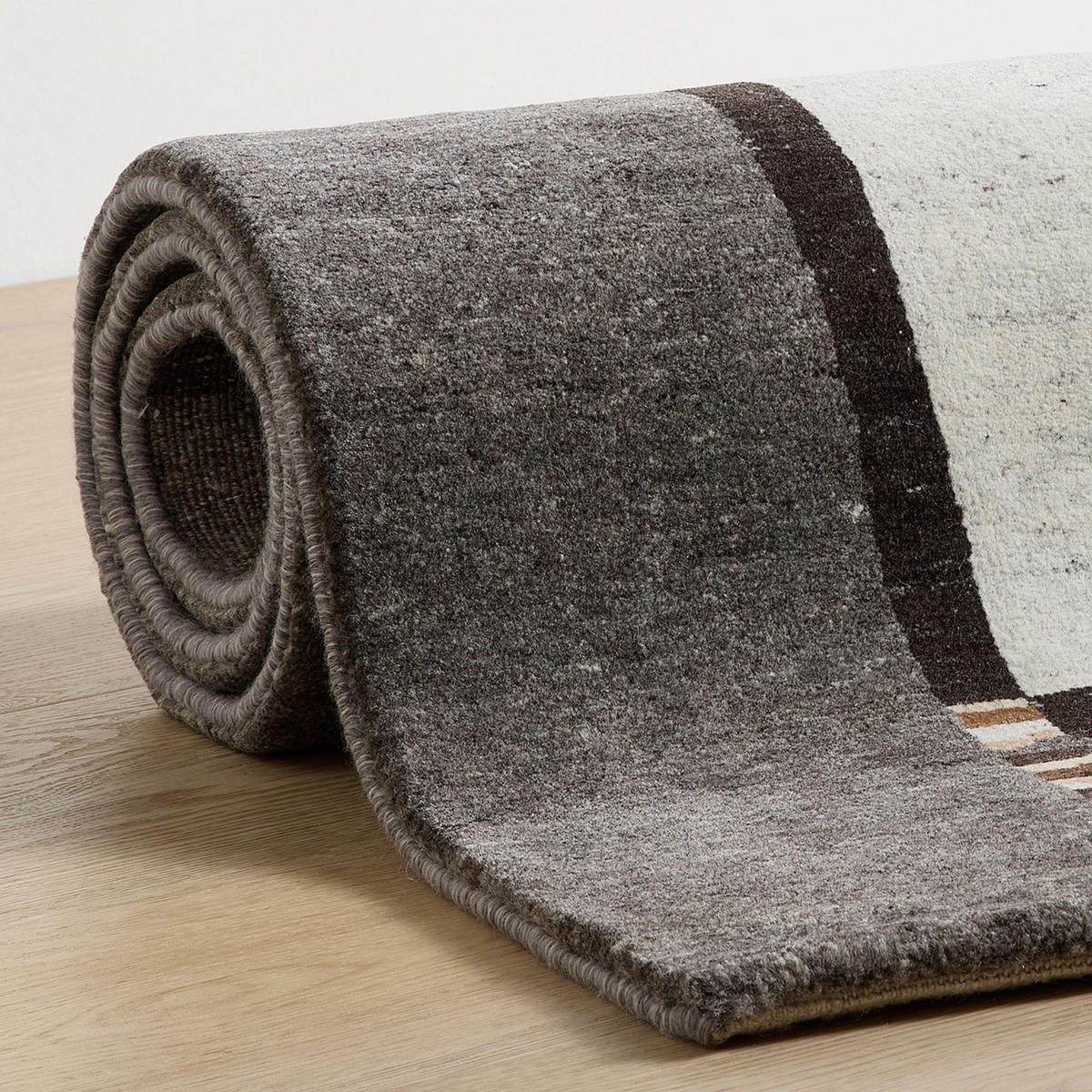 WOLLTEPPICH Heaven 70x140 cm - Grau, Textil (70/140cm) - Natur Pur