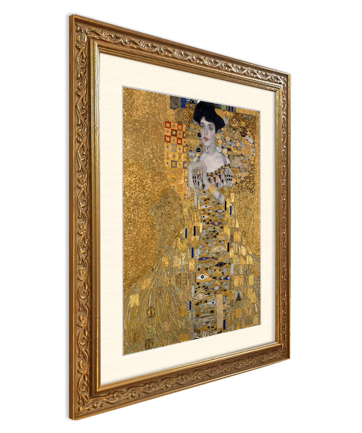 BILD gerahmt 53x63 cm Gustav Klimt "Portrait of Adele Bloch-Bauer" - Gelb, Holz (53/63cm) - artissimo