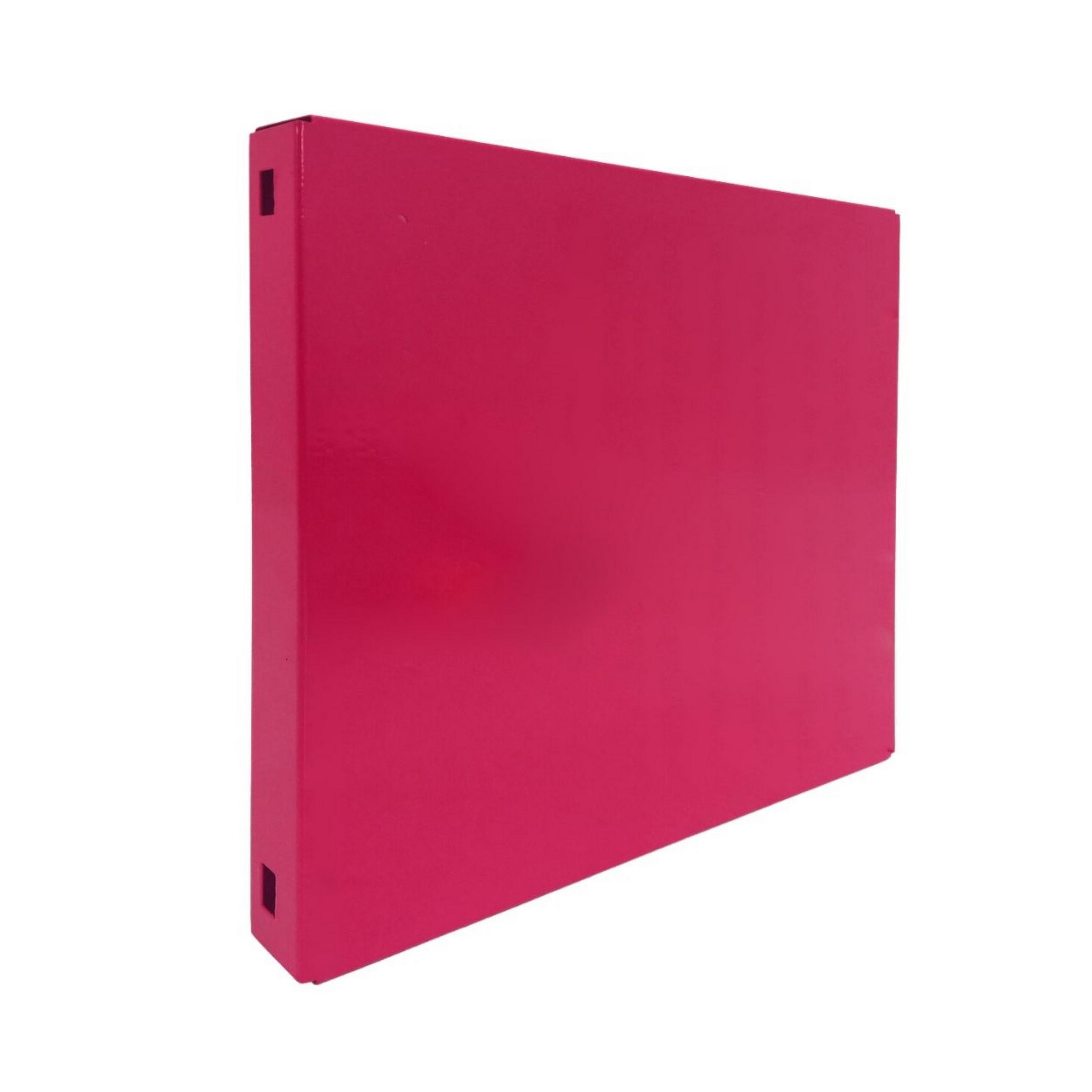 DOPPELPACK 2x Memoboard aus Stahl geschlossen | HxBxT 30x30x3,5cm | Rosa | Wandtafel Trägersystem - Rosa, Metall (30/30/3.5cm) - PROREGAL