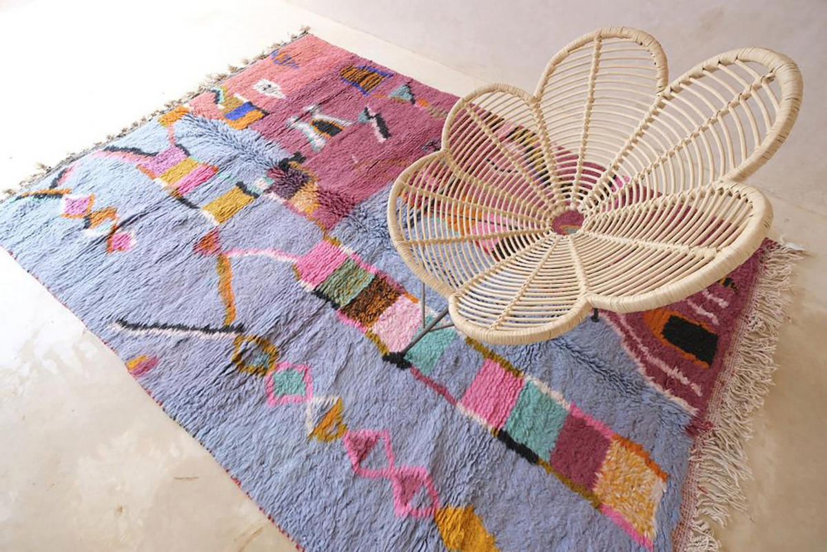 TEPPICH aus Wolle abstrakt aus Marokko 200x 300 cm - Multicolor, Naturmaterialien (200/300cm) - AFK Living