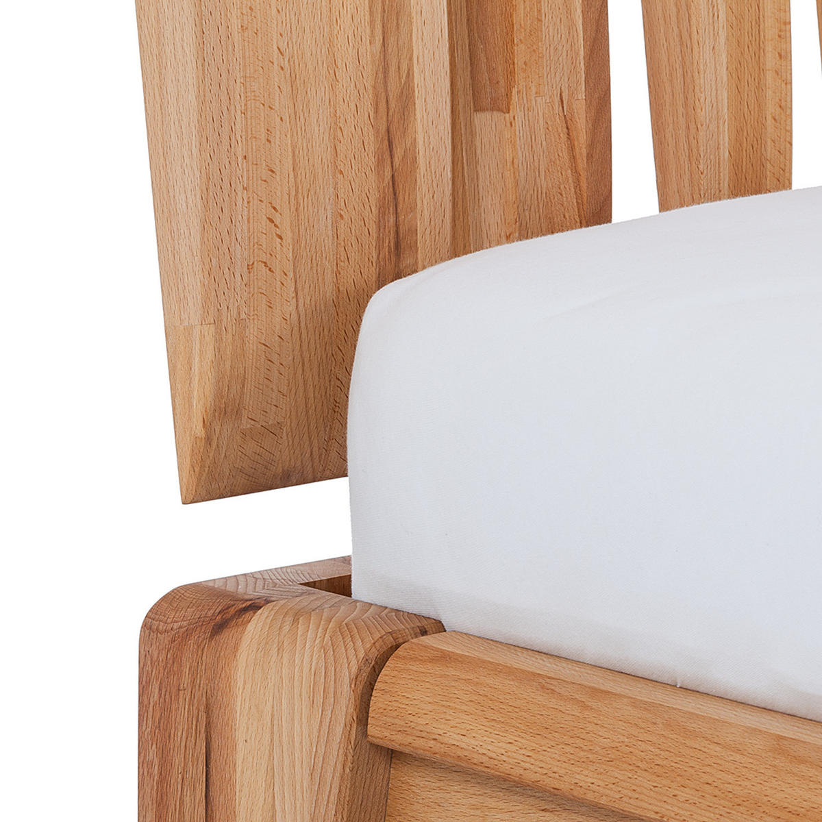 BETT - Massivholz - Kernbuche, Holz (160/200cm) - home24