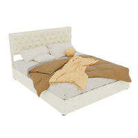 STAURAUMBETT 160/200 cm DE-32967 mit Hydraulik-Stauraum und Matratze Beige - Beige, Metall (160/200cm) - ComfortXL