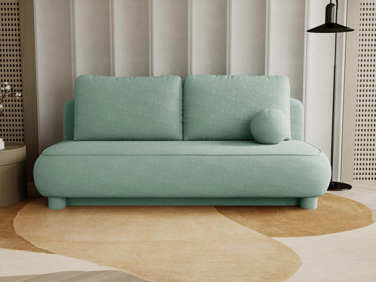 SCHLAFSOFA Gaja - Mintgrün, Holz/Textil (209/96/96cm) - MIRJAN24