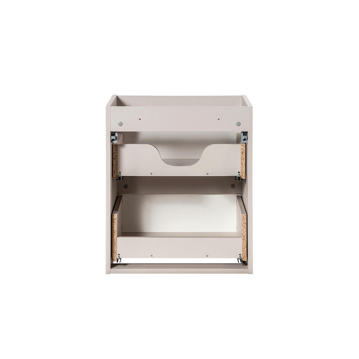 BADMÖBEL Riva 2er-Set Kaschmir - Beige, Holzwerkstoff (50/57/40cm) - Petits-meubles