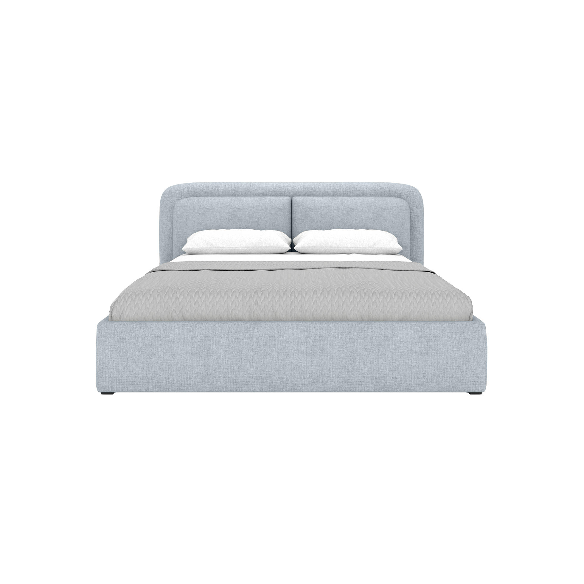 POLSTERBETT Skalo 160x200 cm, Silber - Silberfarben, Textil (160/200cm) - Fedve