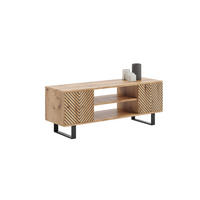 LOWBOARD Focus - Eichefarben, Holzwerkstoff (40/49/135cm) - RAUMHIRSCH FURNITURE