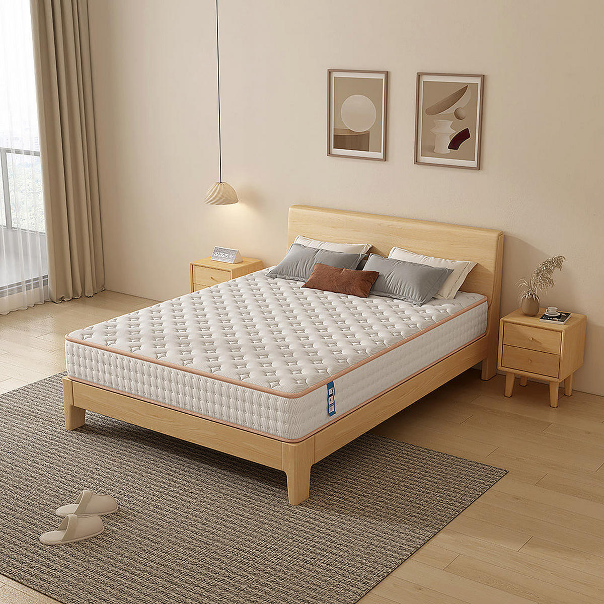 SCHAUMSTOFFMATRATZE komfortabel, 160/200 cm, Höhe ca.: 18 cm - Multicolor, Textil (160/200cm) - TEENO