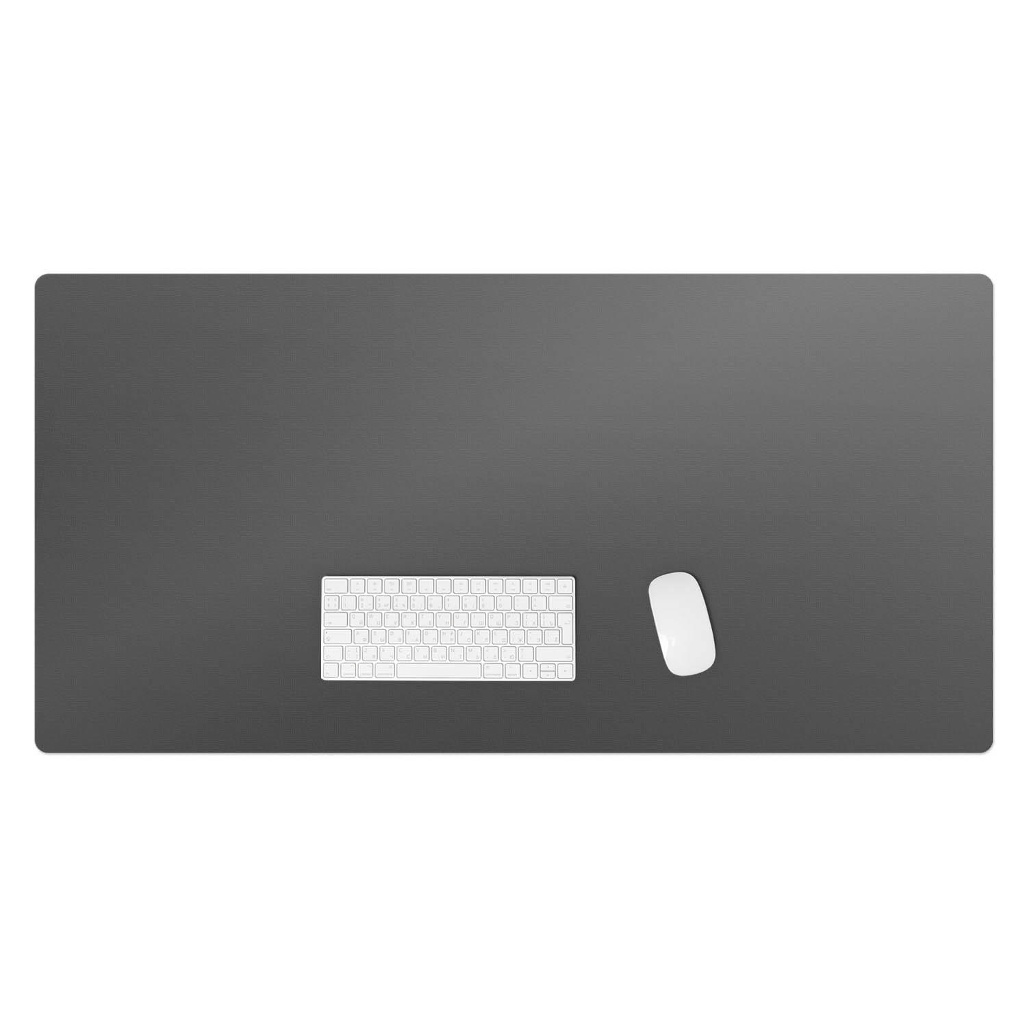 Wallfluent Schreibtischunterlage Grau 60x1.6x120 cm