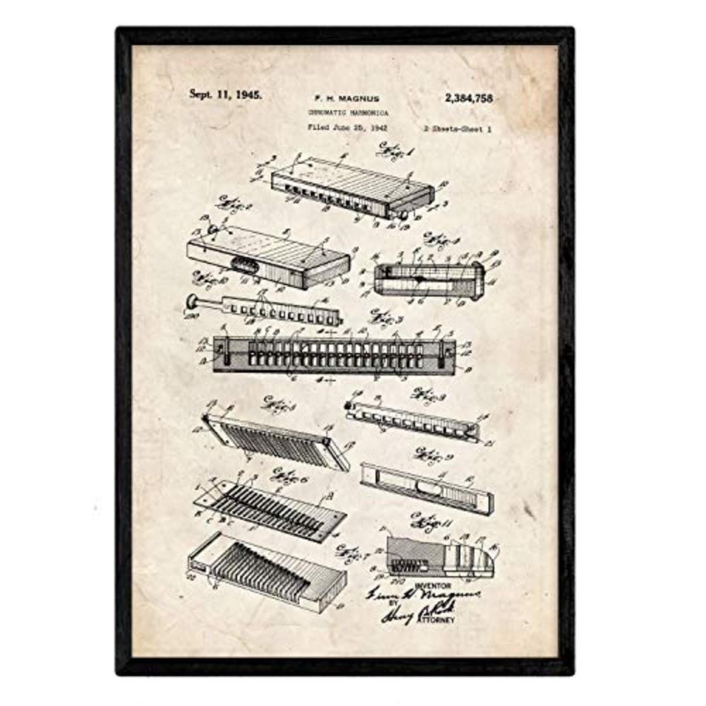 POSTER Harmonika Patent A3 Rahmenlos - Klar, Papier (29.7/5/42cm) - Nacnic
