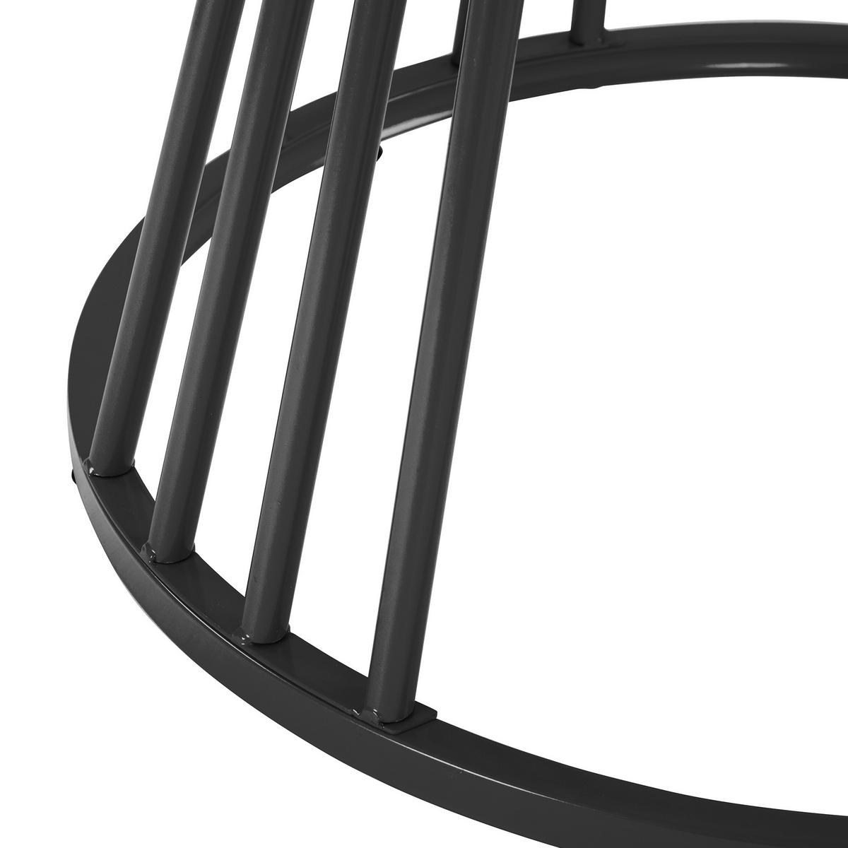 ESSTISCH Marmoroptik Weiß/Schwarz 100/75 cm - Schwarz, Holz (100/100/75cm) - PANGIVO