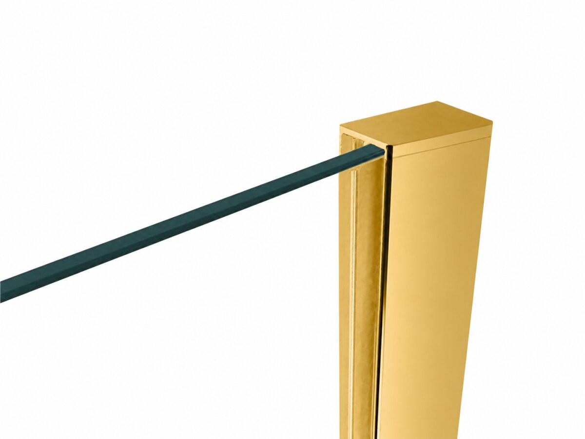 WALK-IN-DUSCHWAND 50 × 200 cm – ESG-Sicherheitsglas – Gold - Goldfarben, Glas (10/50/200cm) -  Glaswerk Westfalen