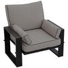 GARTENSESSEL Elba - Grau - Grau, Textil (98/90/87cm) - MKS