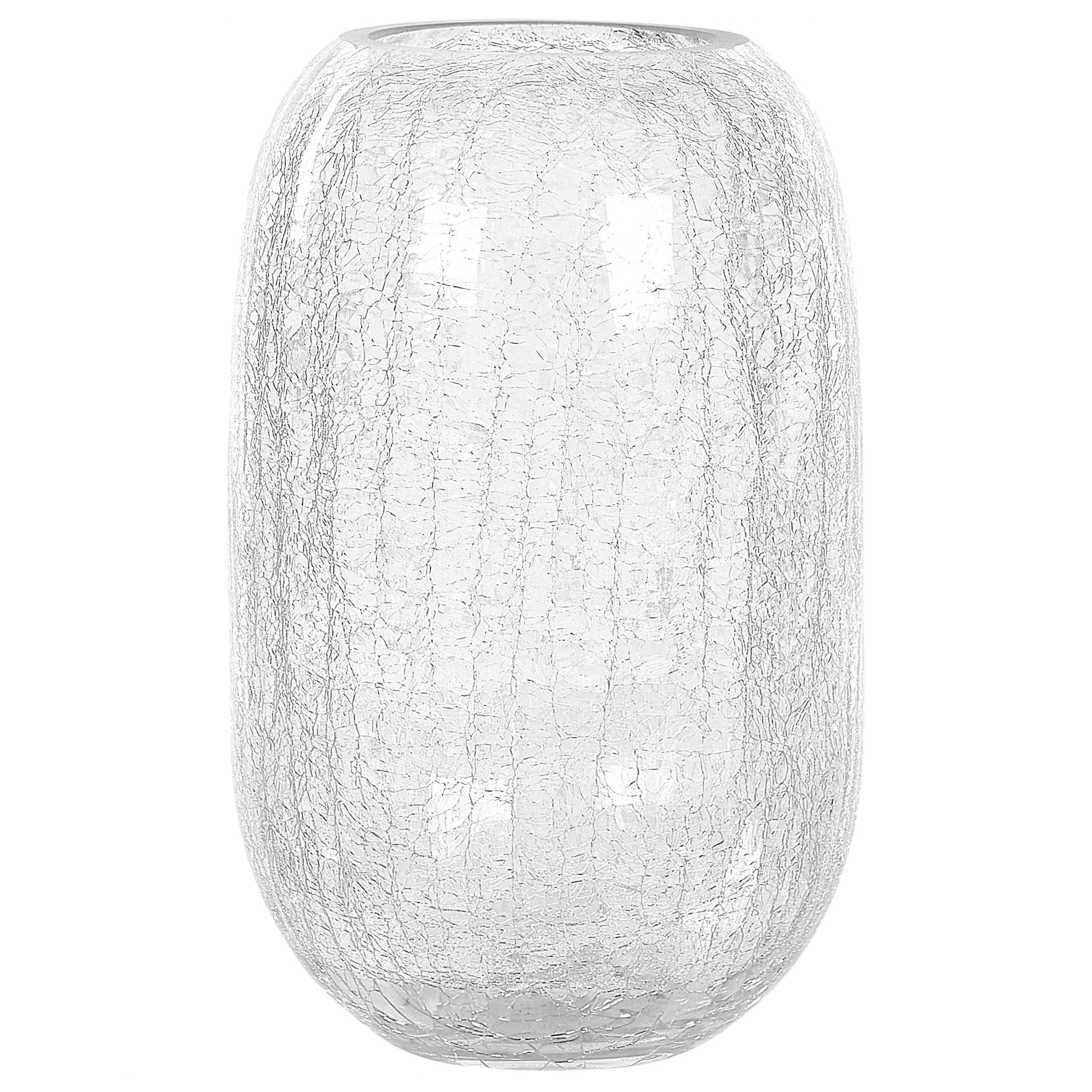 BLUMENVASE Glas transparent Kyrakali - Transparent, Glas (28cm) - Beliani