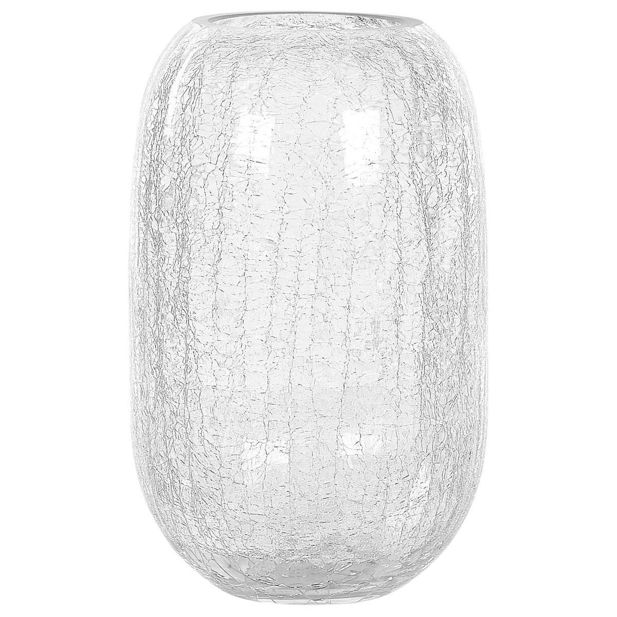 BLUMENVASE Glas transparent Kyrakali - Transparent, Glas (28cm) - Beliani