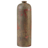DEKOVASE Terrakotta kupfer Ubeda - Kupferfarben, Stein (41cm) - Beliani