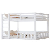 ETAGENBETT 160/200 cm in Weiß mit Schutzgittern und Massivholzkonstruktion - Weiß, Holzwerkstoff - STILVORA