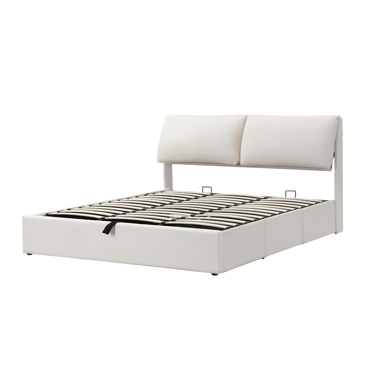 STAURAUMBETT 180/200 cm DE-00399, in Beige, 3 Schubladen - Beige, Metall (180/200cm) - ComfortXL