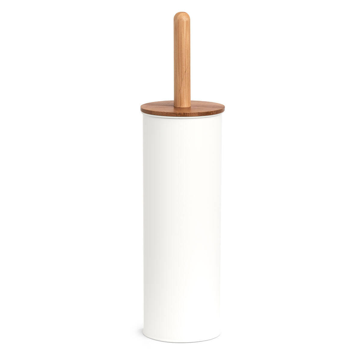 WC-BÜRSTE Ø 10 cm - Weiß, Metall (10/38.4/10cm)