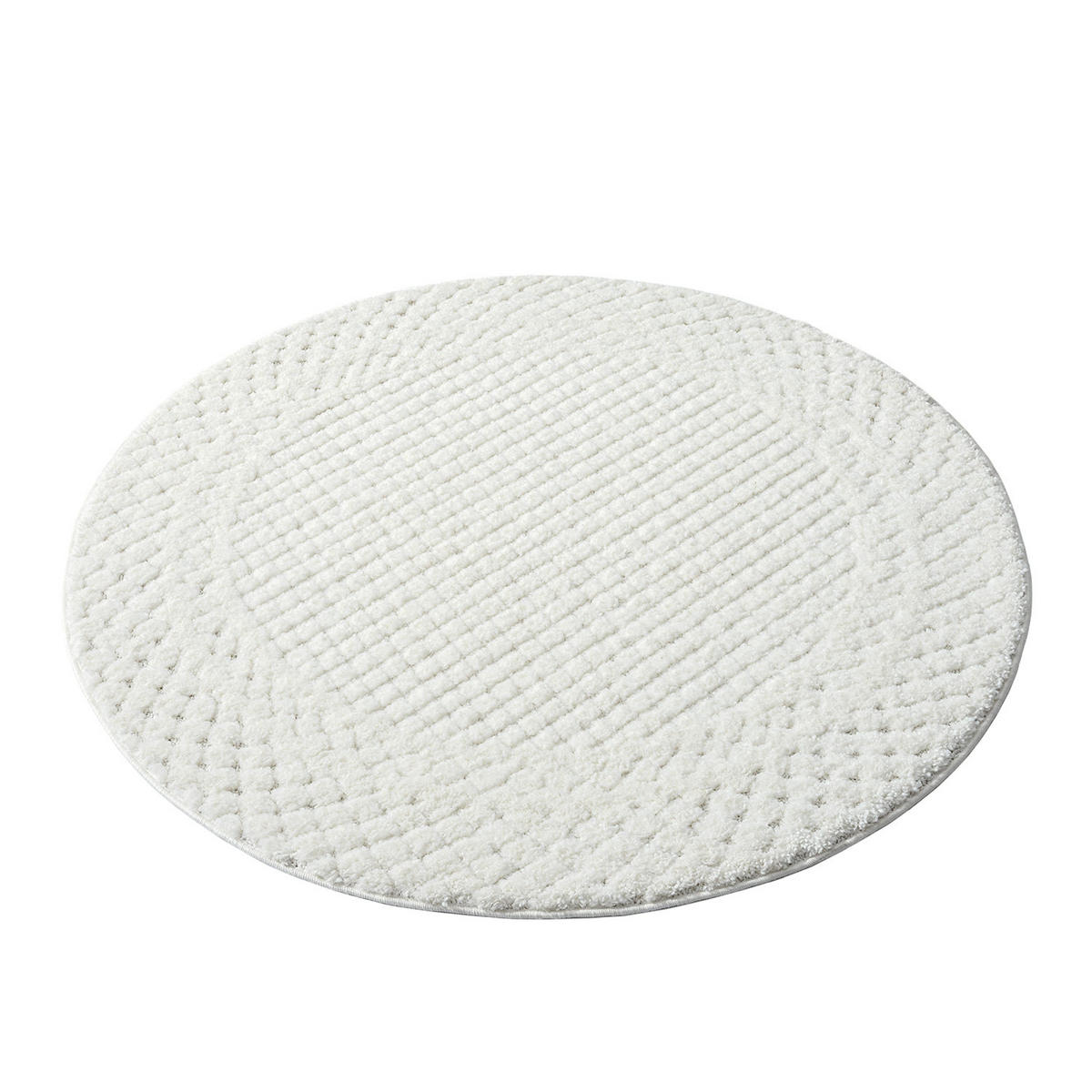 HOCHFLOR-TEPPICH Focus 627 Creme 120 cm rund - Creme, Textil (120/120cm) - carpet city