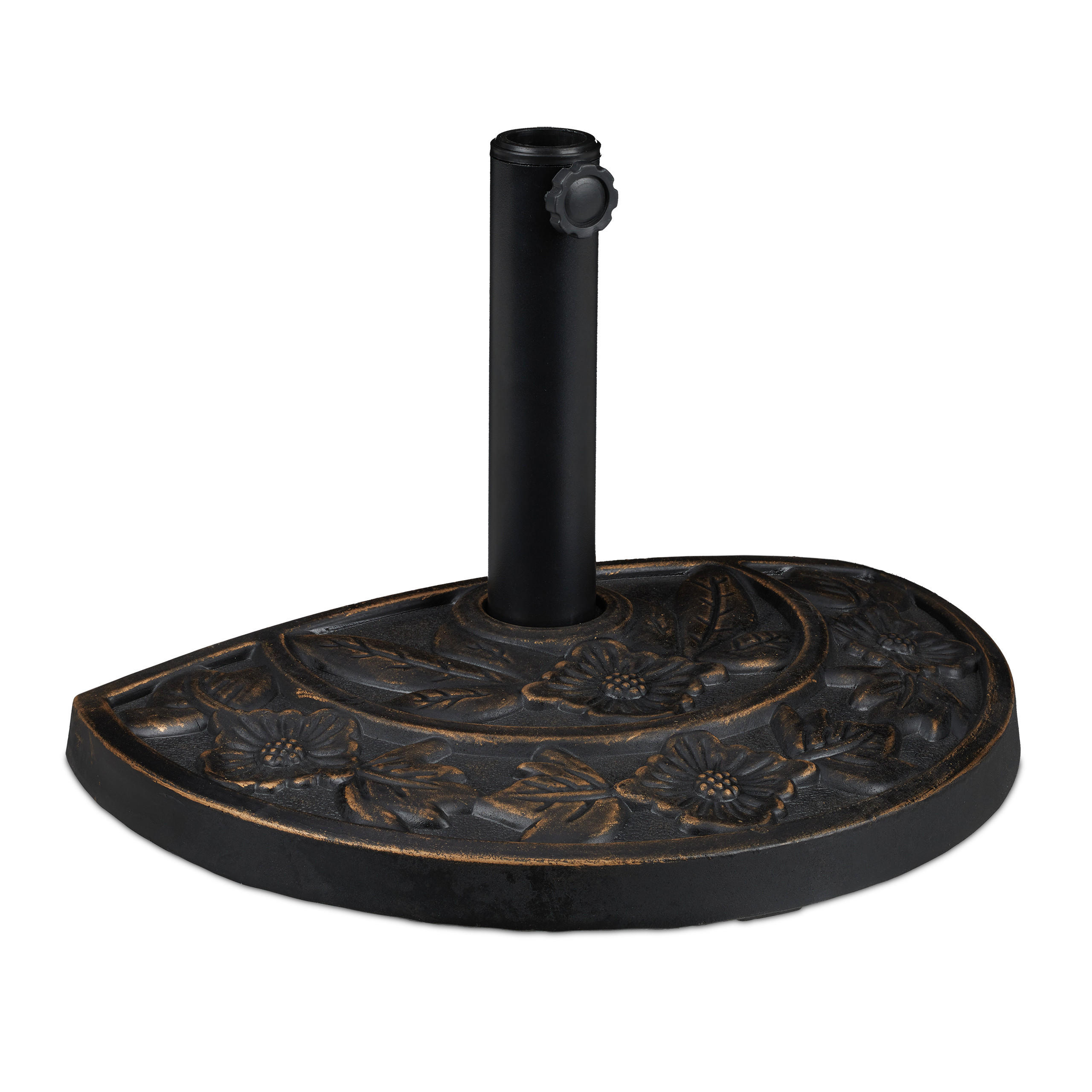 STOJALO za dežnike - temno rjava, kovina/umetna masa (50/32cm) - Relaxdays