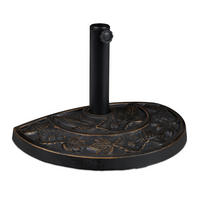 STOJALO za dežnike - temno rjava, kovina/umetna masa (50/32cm) - Relaxdays