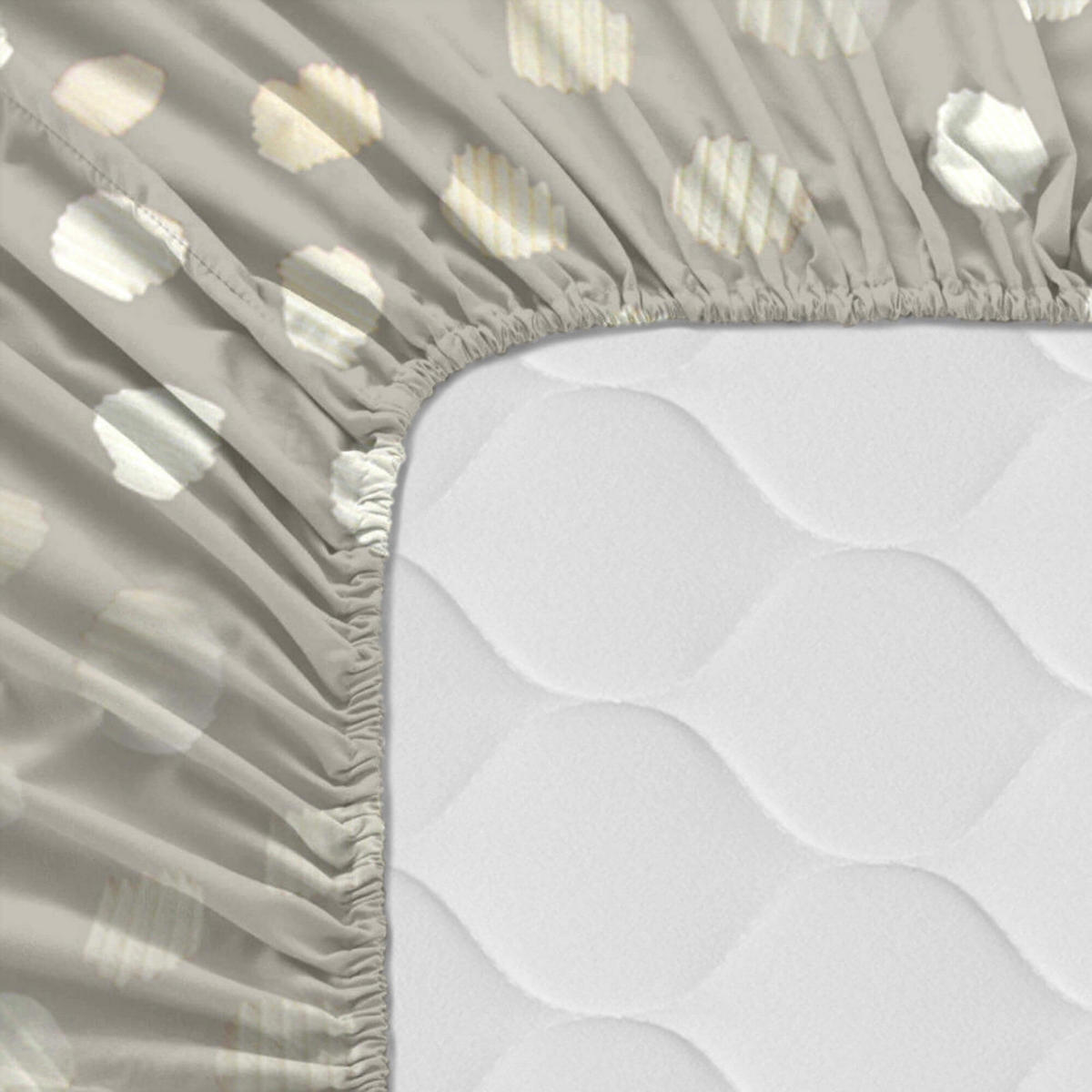 SPANNBETTTUCH light 140x200x32 cm mehrfarbig - Multicolor, Textil (140/200cm) - Happy Friday