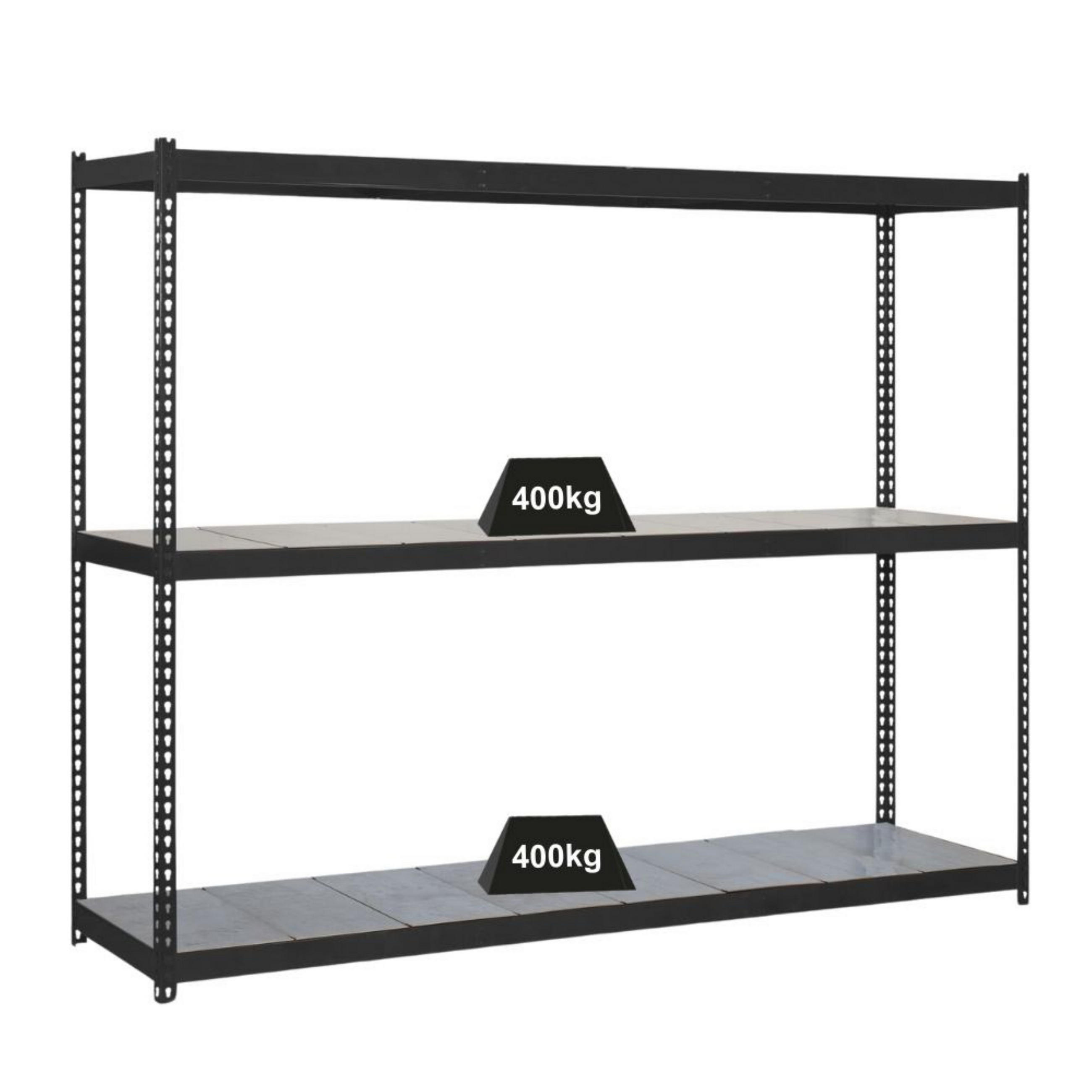 SCHWERLASTREGAL METAL BEAST THREE | HxBxT 200x240x45cm | Fachlast 400kg | Anthrazit - Anthrazit, Metall (240/200/45cm) - PROREGAL