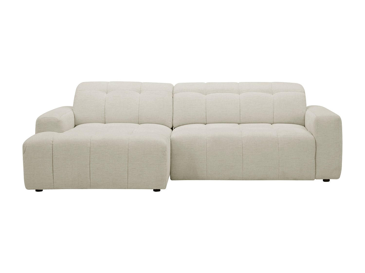 RELAXSOFA - 3 Personen - stoff - beige Clemiga - Beige, Textil (264/83/159cm) - Vente-Unique