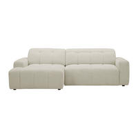 RELAXSOFA - 3 Personen - stoff - beige Clemiga - Beige, Textil (264/83/159cm) - Vente-Unique