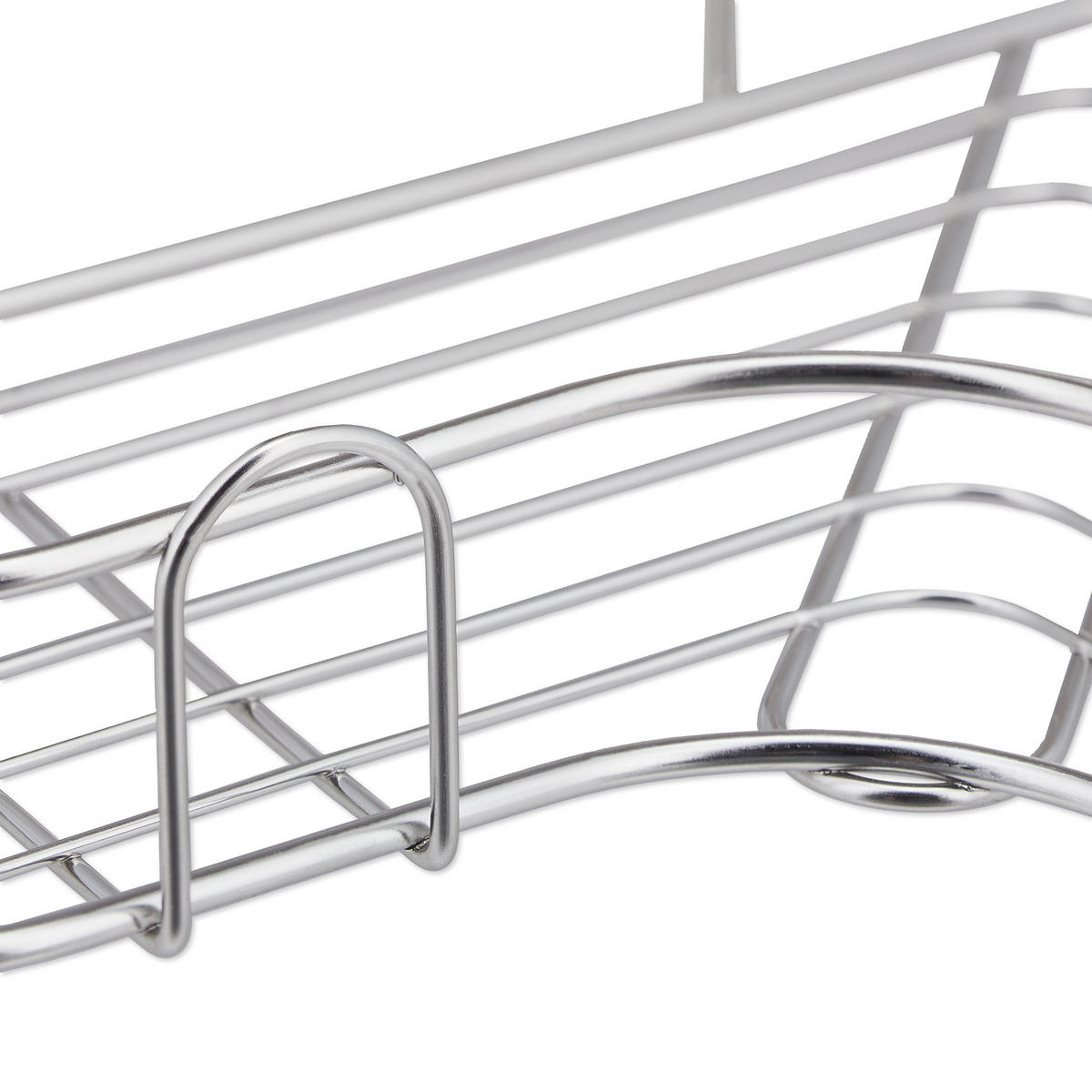 DUSCHABLAGE - Silberfarben, Metall (26.5/7/26.5cm) - Relaxdays