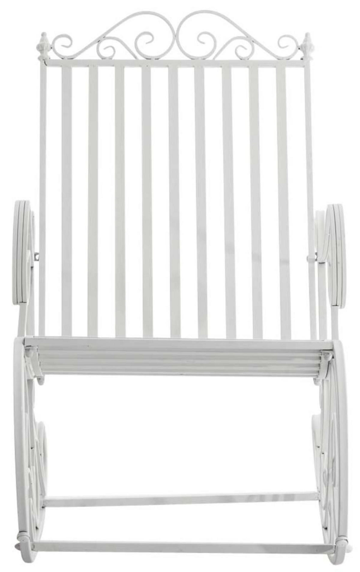 GARTENSCHAUKELSTUHL 2er Set Metall Weiß - Weiß, Metall (56/94/90cm) - CLP