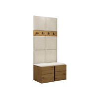 GARDEROBEN-SET Orion IV - Creme/Eiche Artisan, Holzwerkstoff/Kunststoff (84/186/46cm) - MIRJAN24