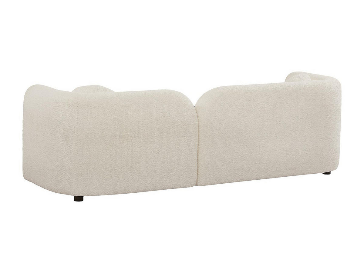 SOFA - 3 Personen - stoff - gebrochenes weiß Clodeca - Weiß, Textil (228/70/88cm) - Vente-Unique